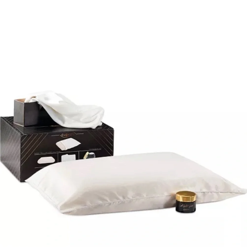New Cupron Night Spa Night Cream,Skin Defense Pillowcase Memory Foam Bed Pillow